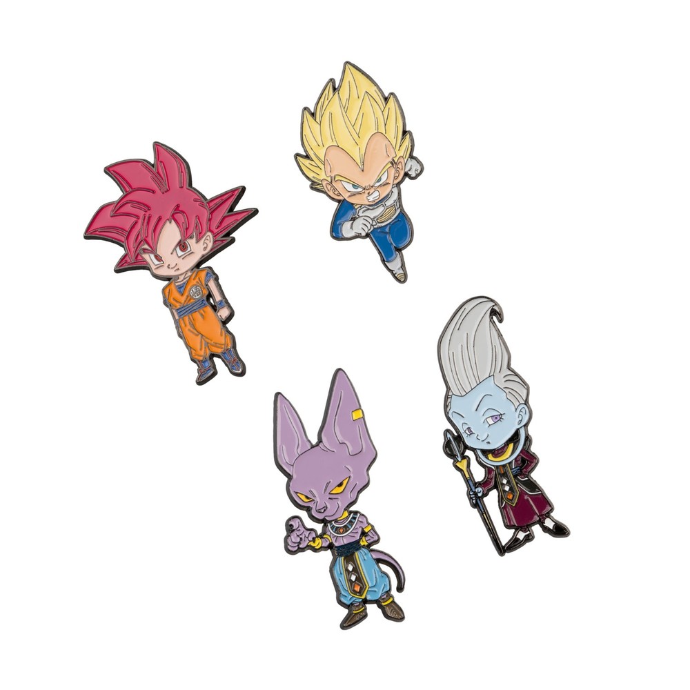 Grupo Erik Dragon Ball - Super Saga Battle Of Gods Set Of 4 Button pin - Mehrfarben
